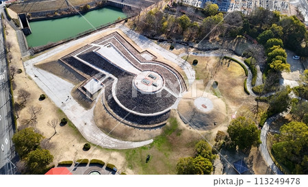 東広島市_史跡【三ツ城古墳】空撮_No09 113249478