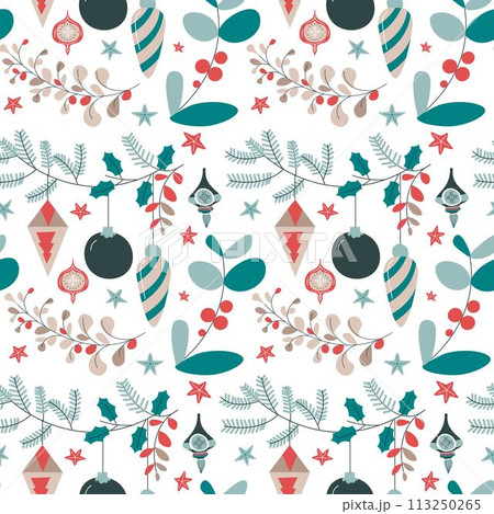 Christmas and new year winter holiday celebration 113250265