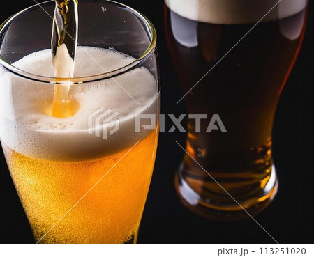 ビールを注ぐ イメージ ビールを注ぐ イメージ 113251020
