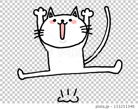 Cat rejoices 113251346