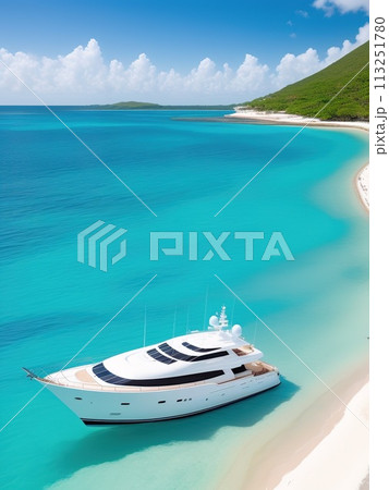 Luxury floating boat Luxury floating boat 113251780