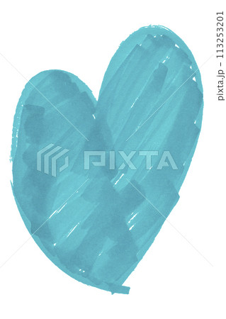 Light blue hearts isolated on white background. Light blue hearts isolated on white background. 113253201