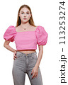 woman in blouse 113253274