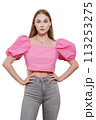 woman in blouse 113253275