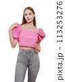 woman in blouse 113253276