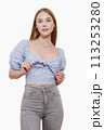 woman in blouse 113253280
