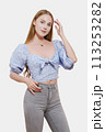 woman in blouse 113253282