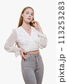 woman in blouse 113253283