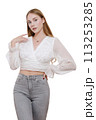 woman in blouse 113253285