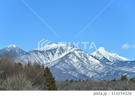 残雪残る八ヶ岳 残雪残る八ヶ岳 113254326