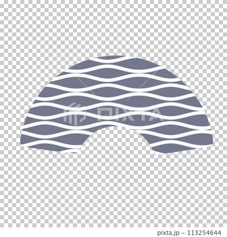 Fan-shaped motif illustration Fan-shaped motif illustration 113254644