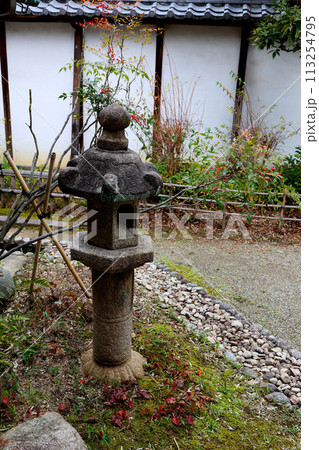 富田林市寺内町　旧家　庭　蹲つくばい　灯籠 113254795