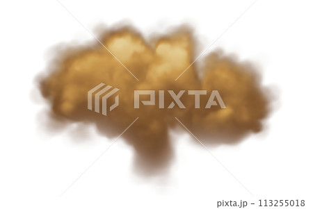砂埃、煙のイラスト 113255018