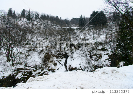 清津峡 雪景色 清津峡 雪景色 113255375