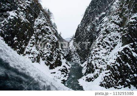 清津峡 雪景色 清津峡 雪景色 113255380