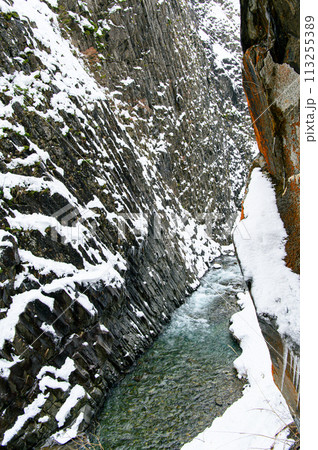 清津峡 雪景色 清津峡 雪景色 113255389