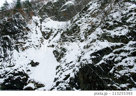清津峡 雪景色 清津峡 雪景色 113255393