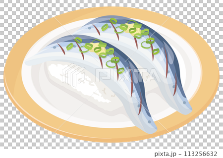 光り物の握り寿司 113256632
