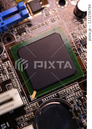 The controller chip is on the motherboard. An integrated circuit. 113256794