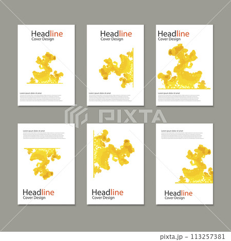 Template cover ink in water Template cover ink in water 113257381