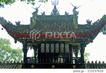 中国 四川省 都江堰 道教寺院 二王廟 山門 中国 四川省 都江堰 道教寺院 二王廟 山門 113257610