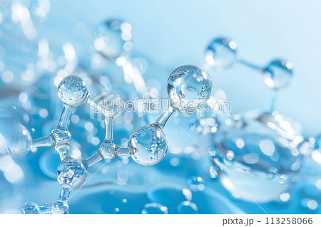 Water Molecule Representation with Droplets 113258066