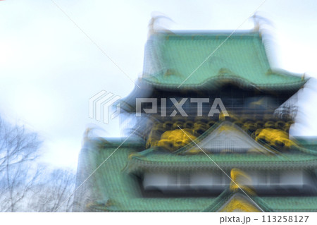 南海トラフ巨大地震発生イメージ　（ 大阪城公園天守閣 ） 113258127