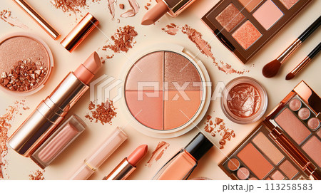 Elegant Array of Makeup Products 113258583