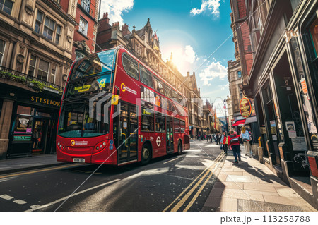 Double-Decker Bus in London Double-Decker Bus in London 113258788