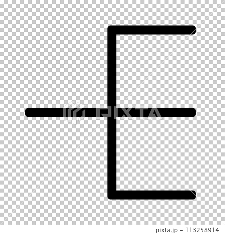 3個に枝分かれする分岐線 113258914