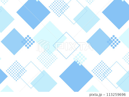 正方形 パターン 青 正方形 パターン 青 113259696