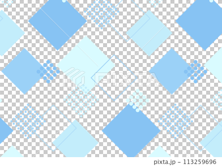 正方形 パターン 青 正方形 パターン 青 113259696