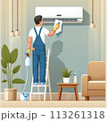エアコンを掃除する業者 113261318