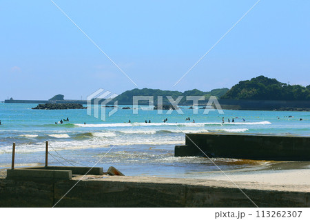 伊勢　国府の浜　サーフィン　サーフスポット　ビーチ　阿児町町国府　サーフボード　伊勢志摩 113262307