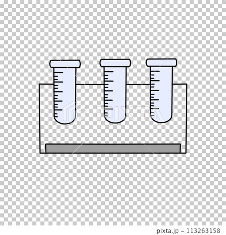 Three glass beakers are lined up next to each other 113263158