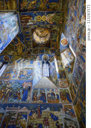 An ancient painting in the Church of Elijah the Prophet of the 17th century 113263571