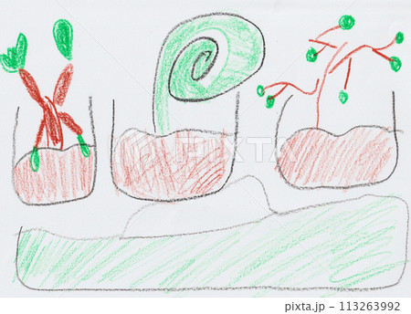 子供が描いた絵 子供が描いた絵 113263992