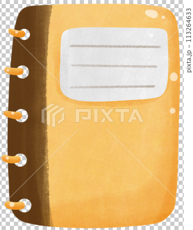 Orange notebook, notepad 113264633