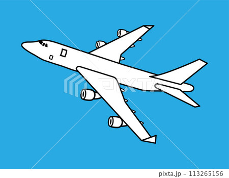 白い飛行機 白い飛行機 113265156