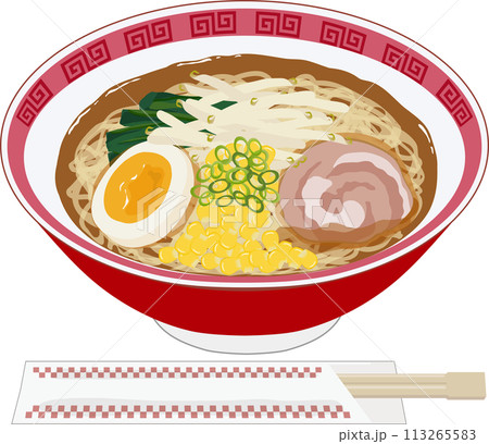みそラーメン　割りばし付き 113265583