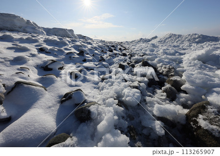 北海道オホーツク海浜風景 113265907
