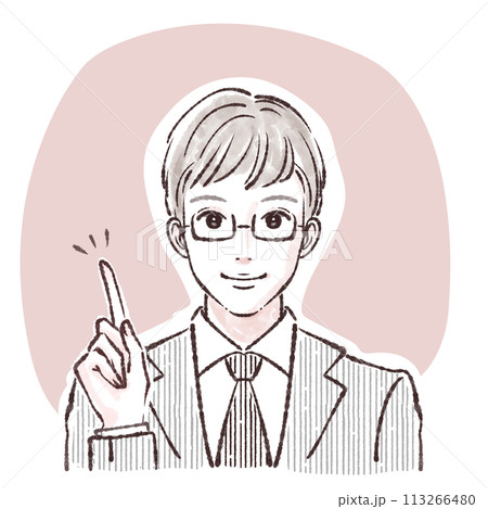 男性・男の子のイラスト素材 113266480