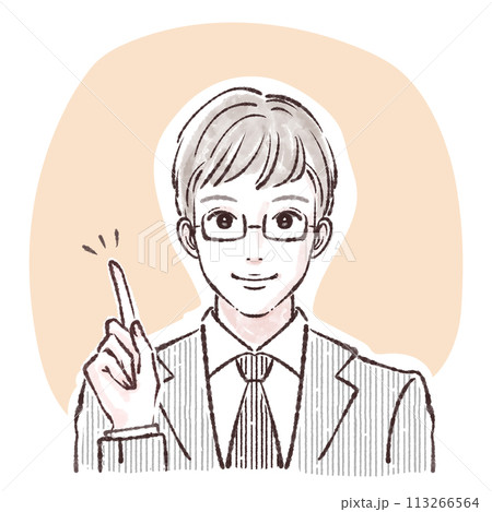 男性・男の子のイラスト素材 113266564