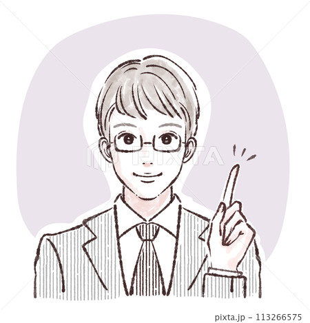 男性・男の子のイラスト素材 113266575