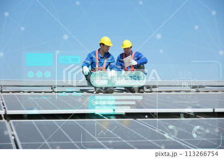 Team of engineers working at the factory Team of engineers working at the factory 113266754