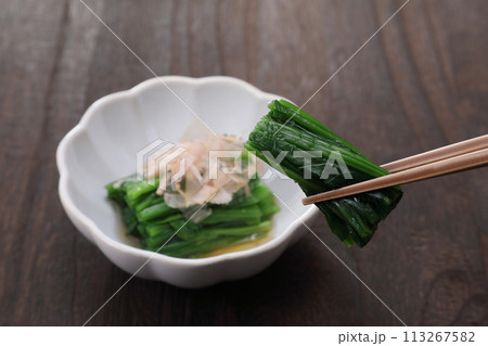 ほうれん草のおひたし ほうれん草のおひたし 113267582