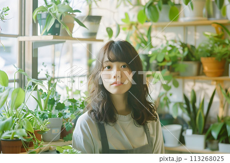 Floral Ambitions Realized: Asian Woman Entrepreneur Stands Proud in Her Successful Florist SME Floral Ambitions Realized: Asian Woman Entrepreneur Stands Proud in Her Successful Florist SME 113268025