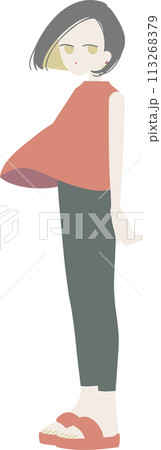 ショートカットの女性 113268379