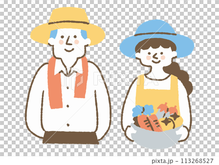 兩對夫婦在農場工作_color 113268527