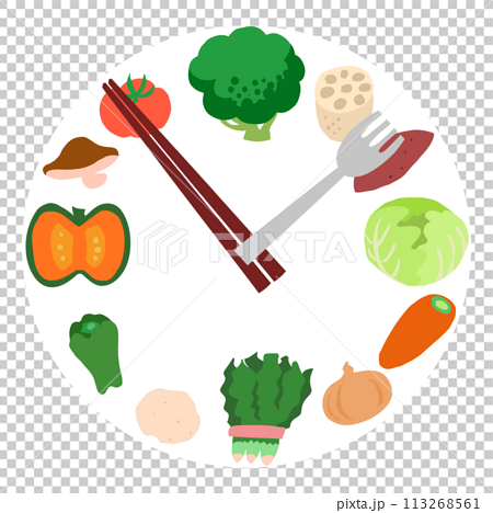 野菜の時計 113268561